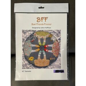 BFF Best Friends Forever Quilt Pattern JoAnn Hoffman Applique 42 Inch Diameter